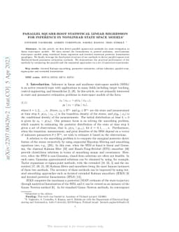 Parallel square-root statistical linear regression for inference in
  nonlinear state space models