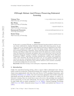 FLVoogd: Robust And Privacy Preserving Federated Learning