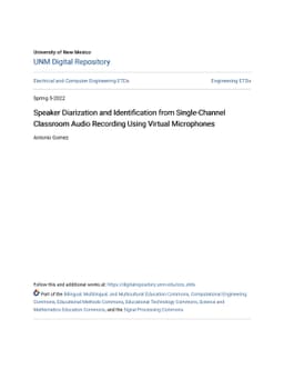 Speaker Diarization and Identification from Single-Channel Classroom
  Audio Recording Using Virtual Microphones