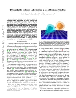 Differentiable Collision Detection for a Set of Convex Primitives