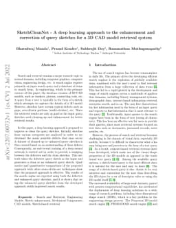 SketchCleanNet -- A deep learning approach to the enhancement and
  correction of query sketches for a 3D CAD model retrieval system