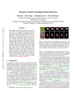 Boundary-Guided Camouflaged Object Detection