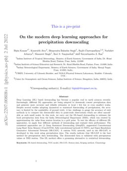 On the modern deep learning approaches for precipitation downscaling