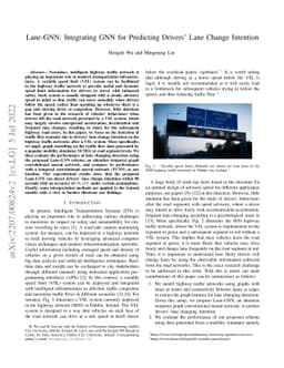 Lane-GNN: Integrating GNN for Predicting Drivers' Lane Change Intention