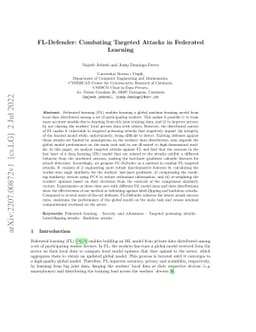 FL-Defender: Combating Targeted Attacks in Federated Learning