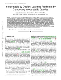 Interpretable by Design: Learning Predictors by Composing Interpretable
  Queries