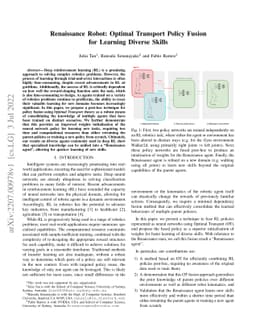 Renaissance Robot: Optimal Transport Policy Fusion for Learning Diverse
  Skills