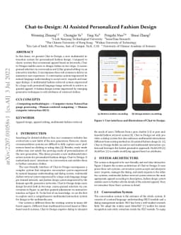 Chat-to-Design: AI Assisted Personalized Fashion Design