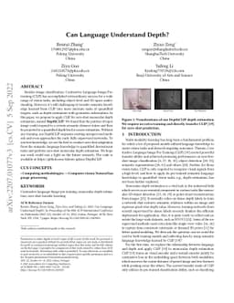 Can Language Understand Depth?