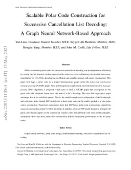 Scalable Polar Code Construction for Successive Cancellation List
  Decoding: A Graph Neural Network-Based Approach