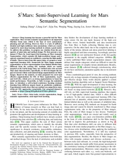 S$^{5}$Mars: Semi-Supervised Learning for Mars Semantic Segmentation