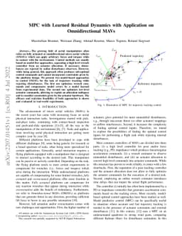 MPC with Learned Residual Dynamics with Application on Omnidirectional
  MAVs