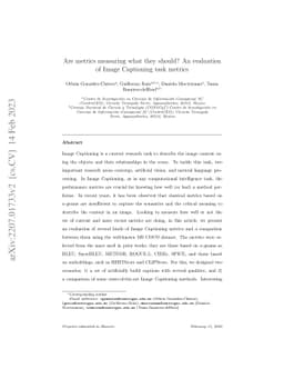 Are metrics measuring what they should? An evaluation of image
  captioning task metrics