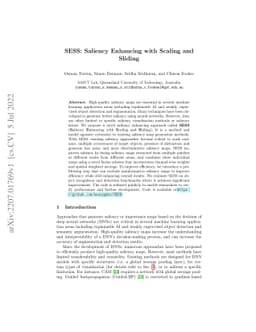 SESS: Saliency Enhancing with Scaling and Sliding