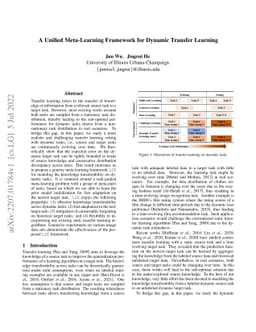 A Unified Meta-Learning Framework for Dynamic Transfer Learning