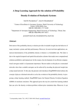 A Deep Learning Approach for the solution of Probability Density
  Evolution of Stochastic Systems