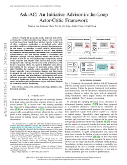Ask-AC: An Initiative Advisor-in-the-Loop Actor-Critic Framework