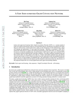 A Safe Semi-supervised Graph Convolution Network