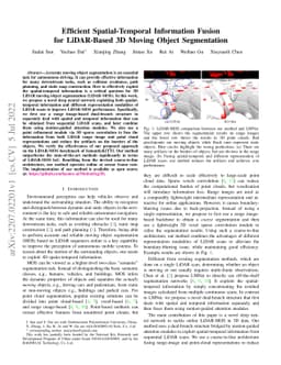 Efficient Spatial-Temporal Information Fusion for LiDAR-Based 3D Moving
  Object Segmentation
