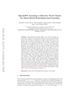 OpenLDN: Learning to Discover Novel Classes for Open-World
  Semi-Supervised Learning