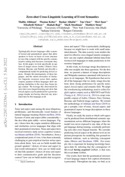Zero-shot Cross-Linguistic Learning of Event Semantics