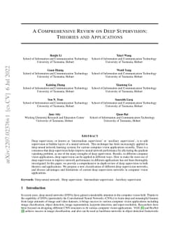 A Comprehensive Review on Deep Supervision: Theories and Applications