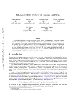 When does Bias Transfer in Transfer Learning?
