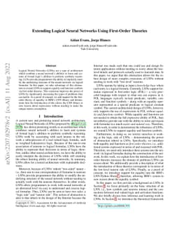Extending Logical Neural Networks using First-Order Theories