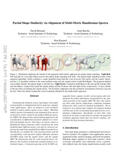 Partial Shape Similarity via Alignment of Multi-Metric Hamiltonian
  Spectra