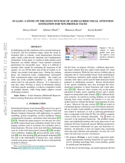AV-Gaze: A Study on the Effectiveness of Audio Guided Visual Attention
  Estimation for Non-Profilic Faces