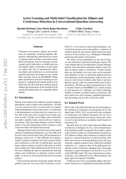 Active Learning and Multi-label Classification for Ellipsis and
  Coreference Detection in Conversational Question-Answering