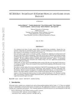 SC2EGSet: StarCraft II Esport Replay and Game-state Dataset