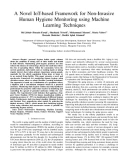 A Novel IoT-based Framework for Non-Invasive Human Hygiene Monitoring
  using Machine Learning Techniques