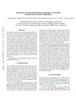 GaitTAKE: Gait Recognition by Temporal Attention and Keypoint-guided
  Embedding