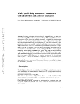 Model predictivity assessment: incremental test-set selection and
  accuracy evaluation