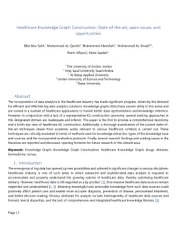 Healthcare Knowledge Graph Construction: State-of-the-art, open issues,
  and opportunities