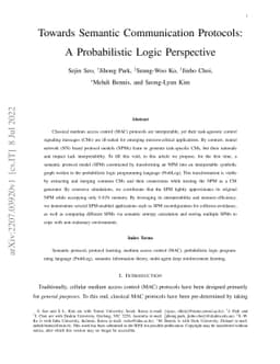 Towards Semantic Communication Protocols: A Probabilistic Logic
  Perspective