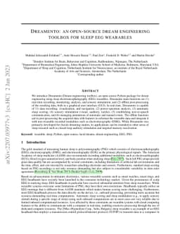 Dreamento: an open-source dream engineering toolbox for sleep EEG
  wearables