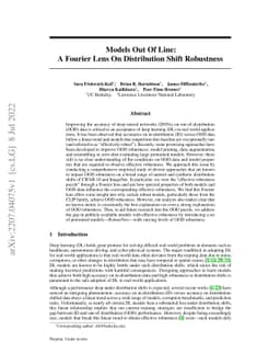 Models Out of Line: A Fourier Lens on Distribution Shift Robustness