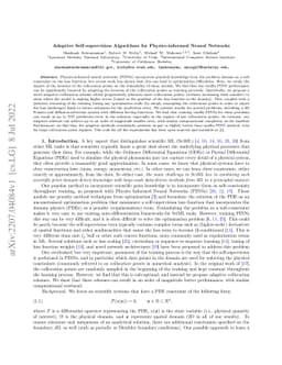 Adaptive Self-supervision Algorithms for Physics-informed Neural
  Networks