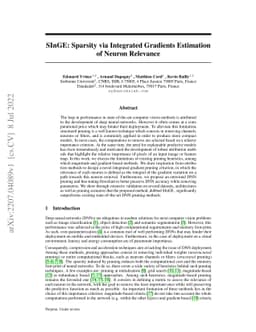 SInGE: Sparsity via Integrated Gradients Estimation of Neuron Relevance