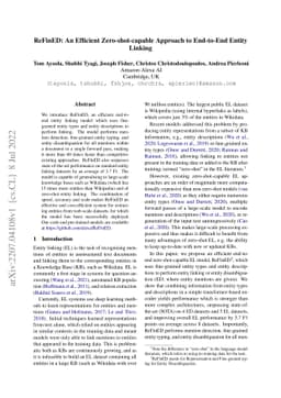 ReFinED: An Efficient Zero-shot-capable Approach to End-to-End Entity
  Linking