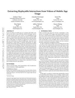 Extracting Replayable Interactions from Videos of Mobile App Usage