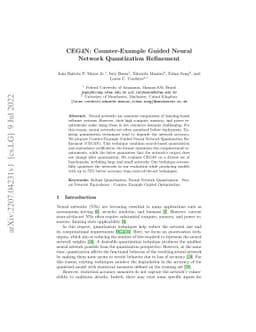CEG4N: Counter-Example Guided Neural Network Quantization Refinement