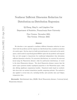 Nonlinear Sufficient Dimension Reduction for
  Distribution-on-Distribution Regression