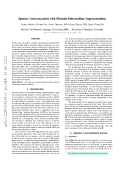 Speaker Anonymization with Phonetic Intermediate Representations