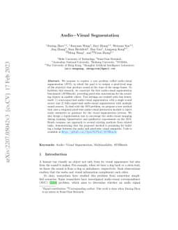 Audio-Visual Segmentation