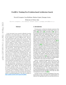 FreeREA: Training-Free Evolution-based Architecture Search