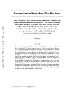 Language Models (Mostly) Know What They Know