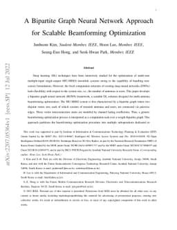 A Bipartite Graph Neural Network Approach for Scalable Beamforming
  Optimization